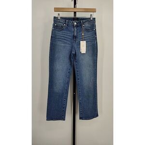 Quince Women Bella Stretch Straight Jeans - 26" Seaside Blue 26